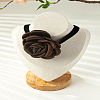 3D Flower Polyester Fiber Black Velvet Cord Choker Necklaces FS-WG3FF9D-04-1