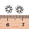 Tibetan Style Alloy Beads Daisy Spacer Beads LF1249Y-01AS-1-RS-2