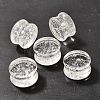 Natural Quartz Crystal Ear Plugs Gauges G-I359-12D-2