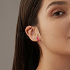 4 Pairs 4 Colors Alloy Enamel Huggie Hoop Earrings for Women EJEW-HY0001-23B-5