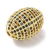 Rack Plating Brass Micro Pave Cubic Zirconia Beads KK-L224-024G-2