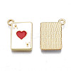 Rack Plating Alloy Enamel Pendants PALLOY-N172-009-3