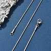 Non-Tarnish 304 Stainless Steel Square Snake Chains Necklaces NJEW-P170-01P-05-1