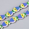 Dyed & Heated Glass Enamel Beads GLAA-T023-45M-4