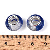 Transparent Resin Rondelle European Beads RESI-N044-02C-3