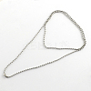 Tarnish Resistant 304 Stainless Steel Ball Chain Necklace Making NJEW-R225-08-1
