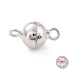 Anti-Tarnish Rhodium Plated 925 Sterling Silver Magnetic Clasps LS-STER-A001-02B-P-4
