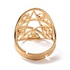 Star with Sailor's Knot & Corss & Yin Yang Adjustable Ring LS-RJEW-P037-02G-3