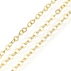 Rack Plating Brass Cable Chains CHC-M001-03G-02-1