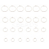 24Pcs 4 Size 316L Surgical Stainless Steel Hoop Earring Findings STAS-ZZ0001-03RG-3