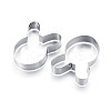 304 Stainless Steel Bunny Cookie Cutters DIY-E012-60-3