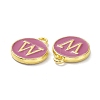 Golden Plated Alloy Enamel Charms ENAM-XCP0001-13W-3