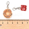 Acrylic & Gemstone Pendant Decorations HJEW-XCP0001-23-4
