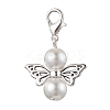 Angel Glass Pearl Pendant Decorations HJEW-JM02365-1