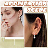 24Pcs 3 Styles Brass Textured Hoop Earrings EJEW-SC0010-89S-6