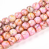 Baking Paint Glass Beads Strands DGLA-N003-8mm-B02-1