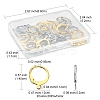 40Pcs 2 Colors 304 Stainless Steel Leverback Earring Findings STAS-FS0001-24-5