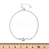 925 Sterling Silver Link Bracelets BJEW-D320-01P-5
