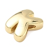 Brass Initial Beads KK-B167-27G-01K-2
