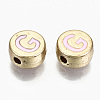 Alloy Enamel Beads ENAM-S122-029G-RS-2