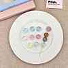 Transparent Acrylic European Beads OACR-N163-28-1
