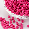 6/0 Baking Paint Glass Seed Beads SEED-OL0002-09-4mm-06-6
