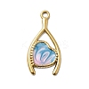 304 Stainless Steel Enamel Pendants STAS-I355-10G-01-1