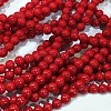Natural Dyed Mashan Jade Gemstone Bead Strands X-G-R272-6mm-01-2