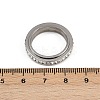 304 Stainless Steel Rhinestone Rotating Finger Rings RJEW-A074-01B-P-5