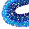 12Strands 12 Colors Transparent Glass Beads Strands EGLA-TA0013-24E-3