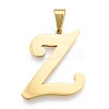 Ion Plating(IP) 201 Stainless Steel Pendants STAS-N098-240LG-2