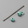 Iron Bar Beadable Keychain for Jewelry Making DIY Crafts IFIN-SZC0005-01A-10-3