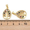 Brass Colorful Cubic Zirconia Pendants KK-L251-48G-3