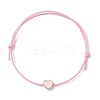 8Pcs 8 Style Heart & Skeleton Key Alloy Enamel Braided Bead Bracelets Set BJEW-JB09771-S-4