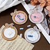 4Pcs 4 Colors Alloy & Resin Color Palette MRMJ-FH0001-54-4