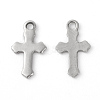 Tarnish Resistant 304 Stainless Steel Tiny Cross Charms STAS-F192-080P-3