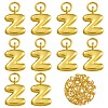 10Pcs Rack Plating Brass Pendants KK-SZ0002-55G-Z-1