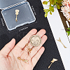 5pcs 5 style Rack Plating Brass Micro Pave Clear Cubic Zirconia Musical Instrument Pendants KK-BBC0012-92-3