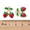 Alloy Enamel Pendants ENAM-F155-01KCG-3