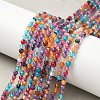 Natural Agate Beads Strands X-G-E469-12X-1
