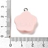 Opaque Resin Floral Pendants RESI-Z028-03A-3