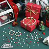 800 pcs 4 Colors Christmas Theme Wood Beads WOOD-SC0001-84-4