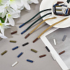 70Pcs 7 Style Plastic Aglets for Shoelaces KY-PH0001-84-5