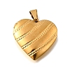 316 Stainless Steel Locket Pendants STAS-N0016-18C-G-1