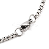 Retro Mandala 201 Stainless Steel Box Chain Constellation Pendant Necklaces for Women Men NJEW-M223-01F-4