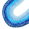 10Strands 10 Colors Transparent Glass Beads Strands EGLA-TA0013-24C-3
