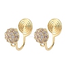 Brass Clip-on Earring Findings KK-K371-27B-G-1
