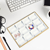 1Pc 12 Grids Imitation Leather Jewelry Trays CON-CL0001-02B-4
