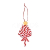 Christmas Tree Lollipop Handmade Polymer Clay Pendant Decorations HJEW-P017-02C-1