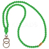 Silicone Beaded ID Card Neck Straps NJEW-SW00025-10-1